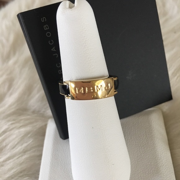 Marc By Marc Jacobs Jewelry - NWT 💯 % Auth Marc Jacobs Black Logo Ring Sz 7